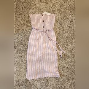 Strapless striped dress - NWT
